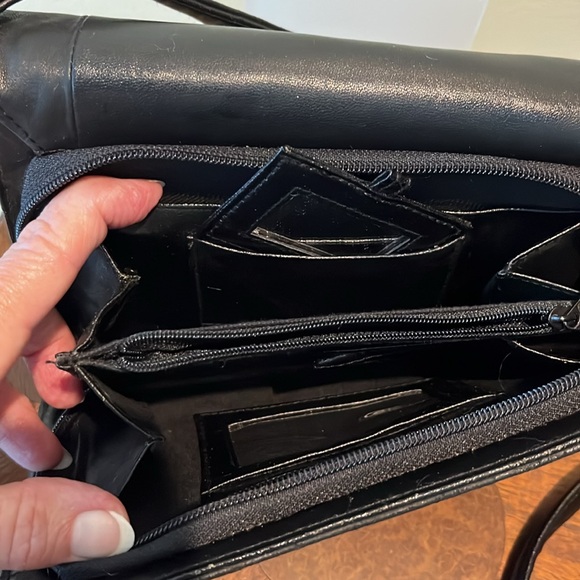 Coletta Crossbody bag shoulder bag Black Genuine leather With wallet/mirror - Picture 8 of 15